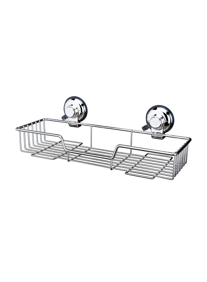 Wall Mounted Shower Caddy Rack Silver 39cm