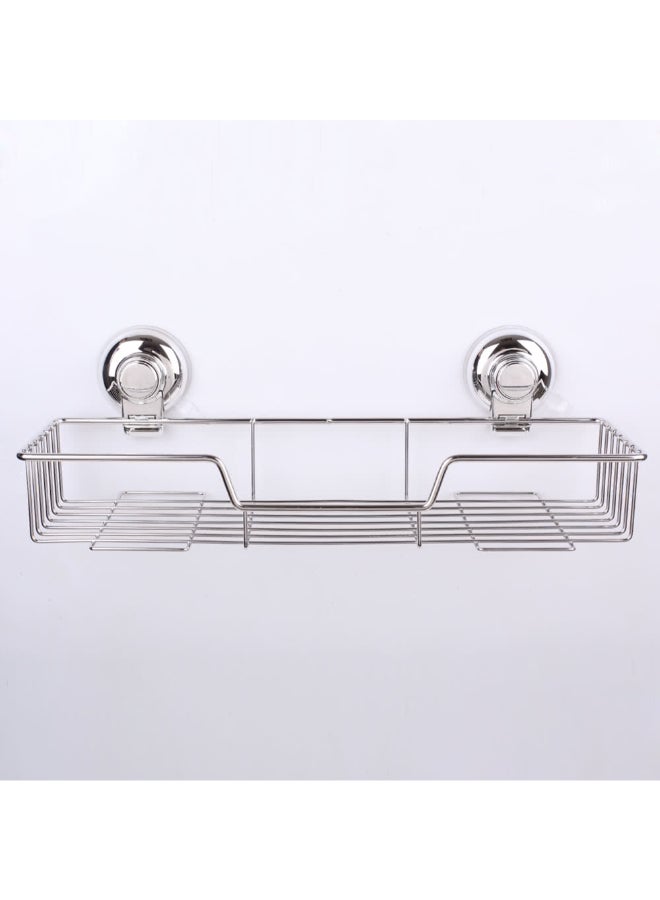 Wall Mounted Shower Caddy Rack Silver 39cm