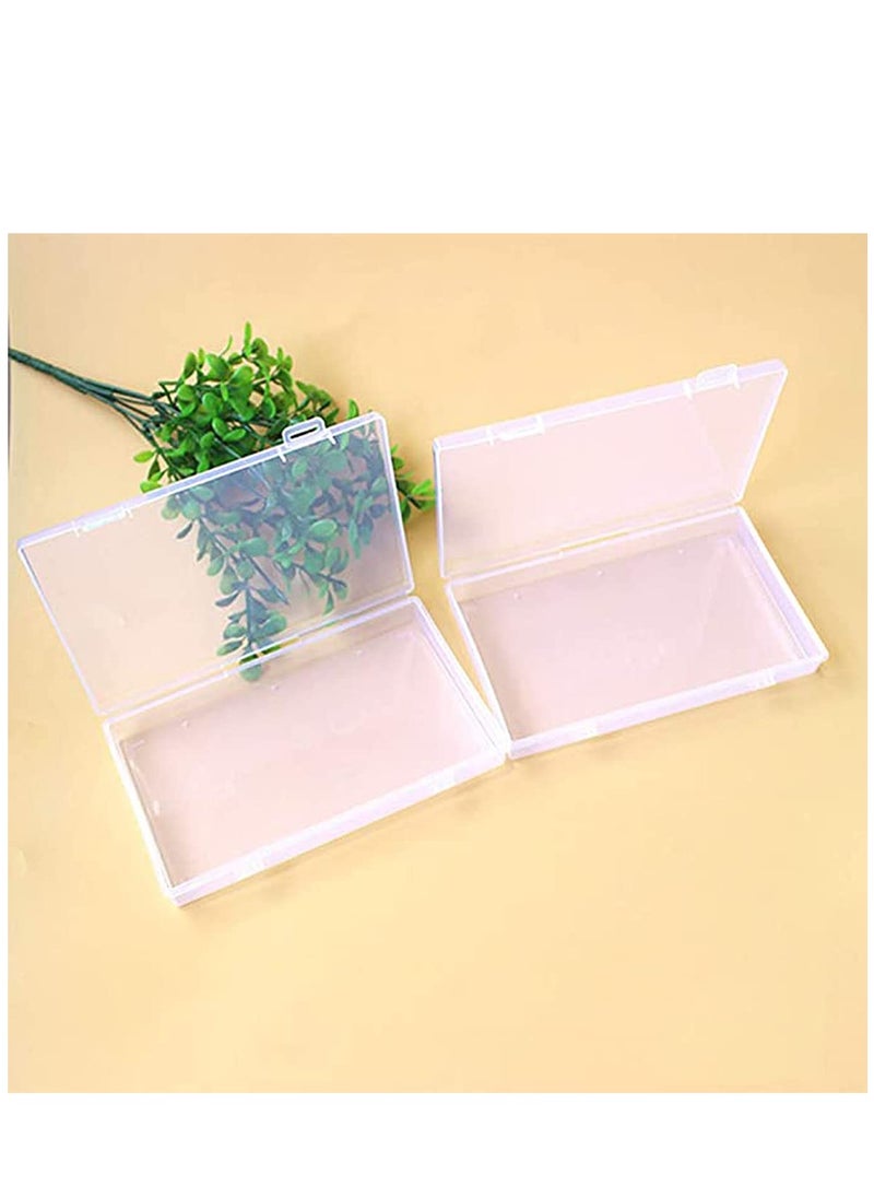 4 Pcs Photo Storage Bo Clear Plastic Jewelry Box Organizer Photo And Craft Case