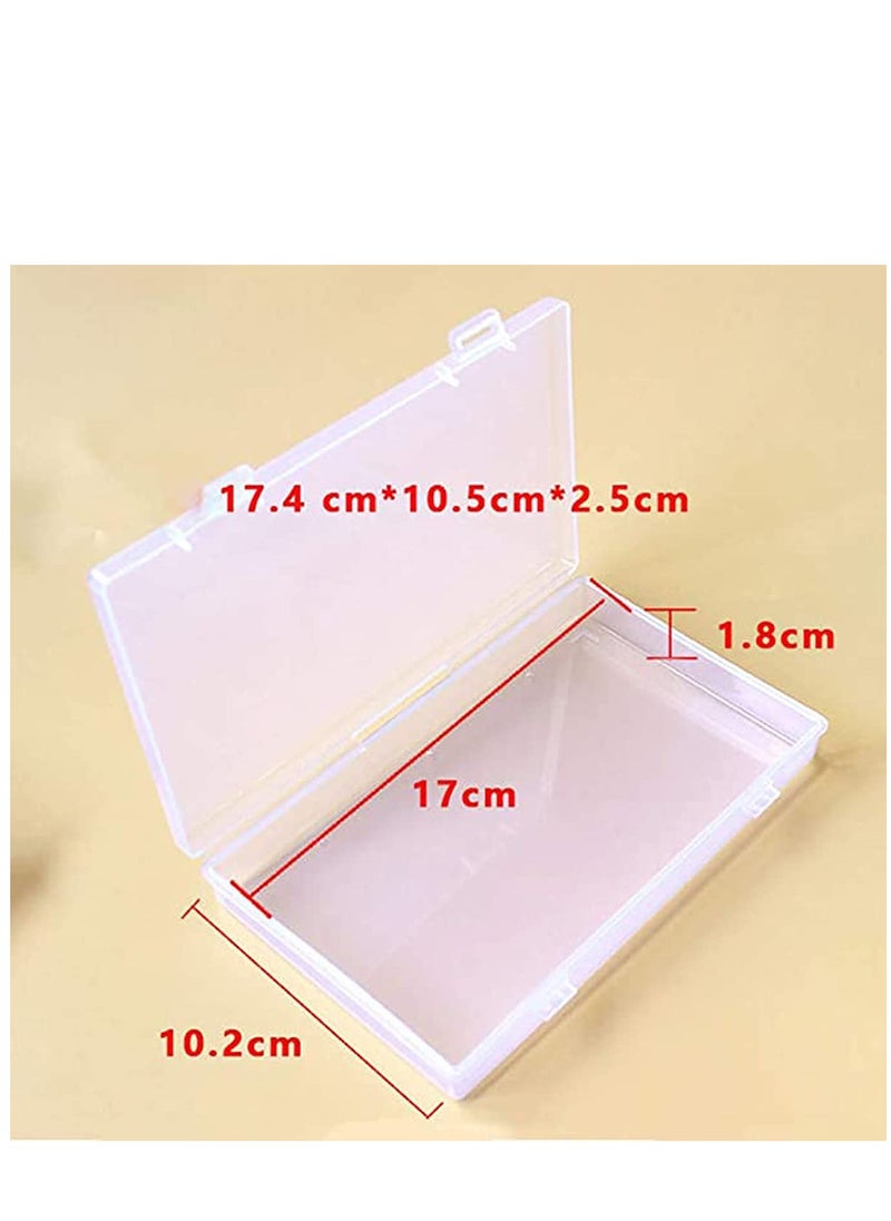 4 Pcs Photo Storage Bo Clear Plastic Jewelry Box Organizer Photo And Craft Case