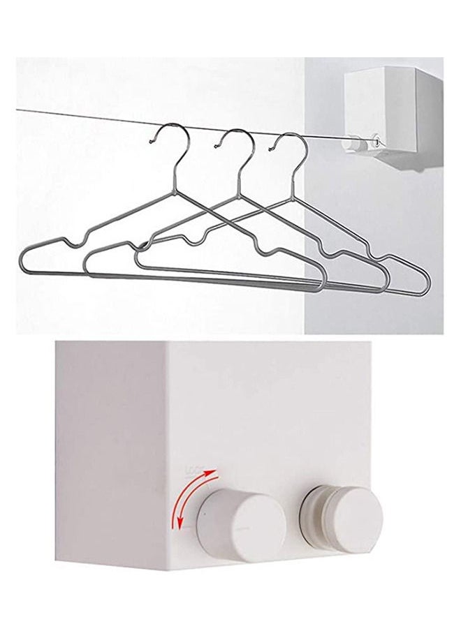 Wall Mounted Retractable Clothesline Dryer Indoor Clothing Line