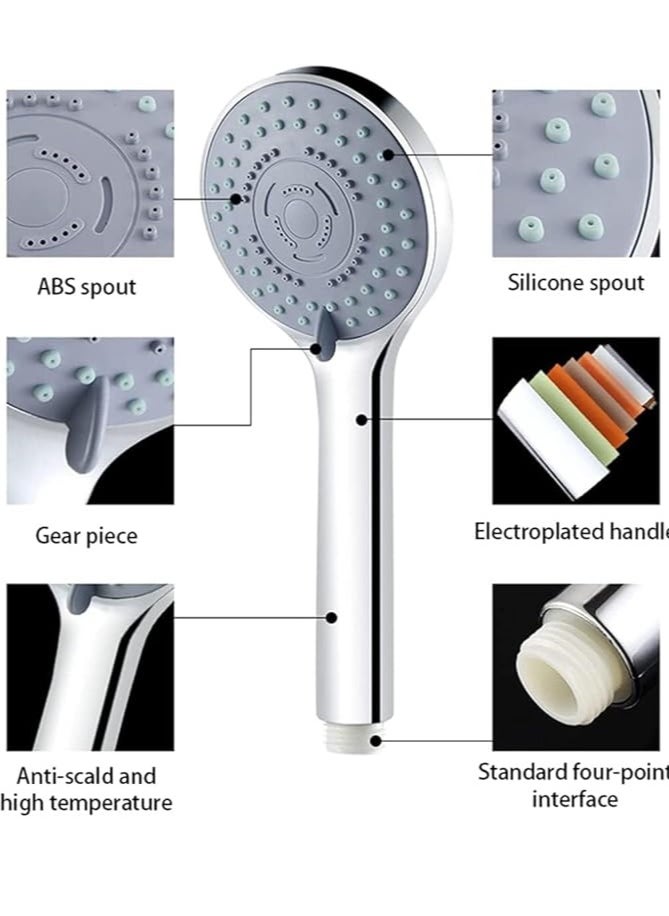 Sliding Bar Shower Kit with 3 Flow Message Set