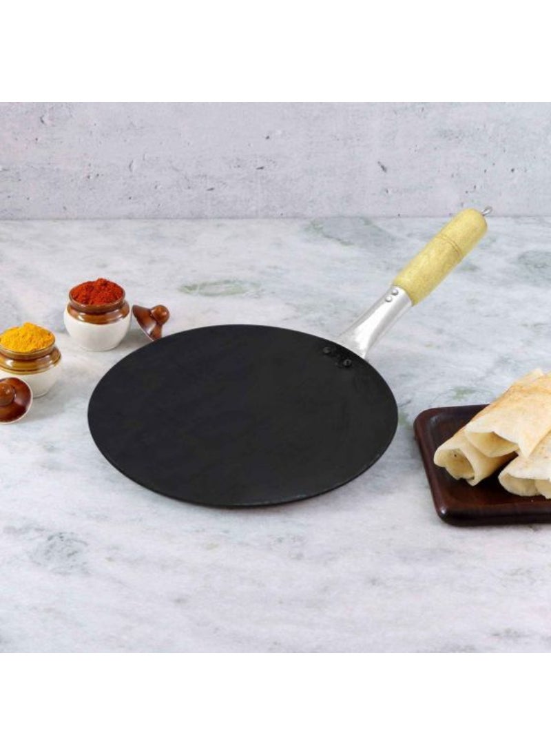 Iron Flat Cooking Pan (Tawa) Retains Its Shape