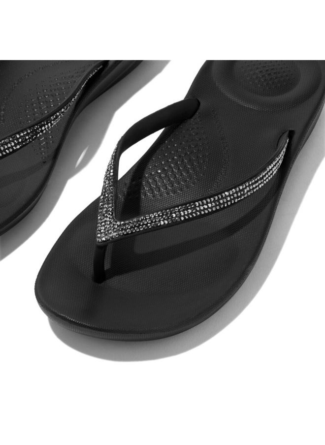 049-820 Fitflop Ladies Sandals Iqushion Sparkle - Black R08-001