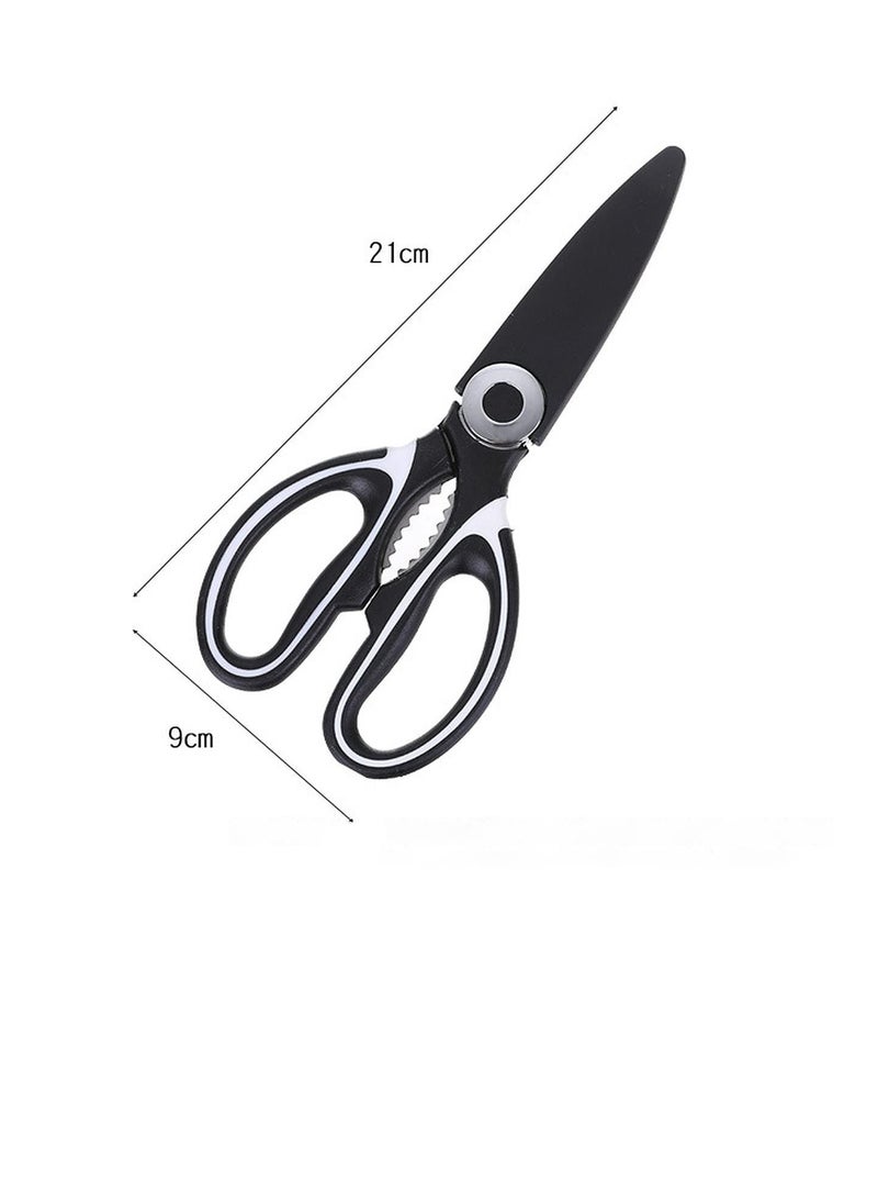 Stainless Steel Kitchen Scissor with Cover Multipurpose Kitchen Household and Garden Scissor for Chicken Poultry Fish,Vegetables all in 1