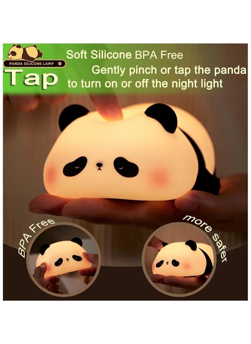 TYZOON Cute Panda Night Light, LED Squishy Novelty Animal Night Lamp, 3 Level Dimmable Nursery Nightlight for Breastfeeding Toddler Baby Kids Decor, Cool Gifts for Kids (Fragrant Panda)