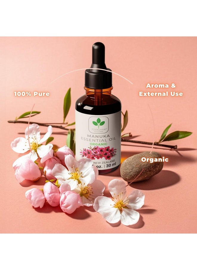 Organic Manuka Oil - 1 Fl. Oz. Therapeutic Grade Manuka Honey Oil - Manuka Honey Essential Oil Medical Grade - Manuka Oil For Skin - Manuka Oil Organic Essential Oil For Skin