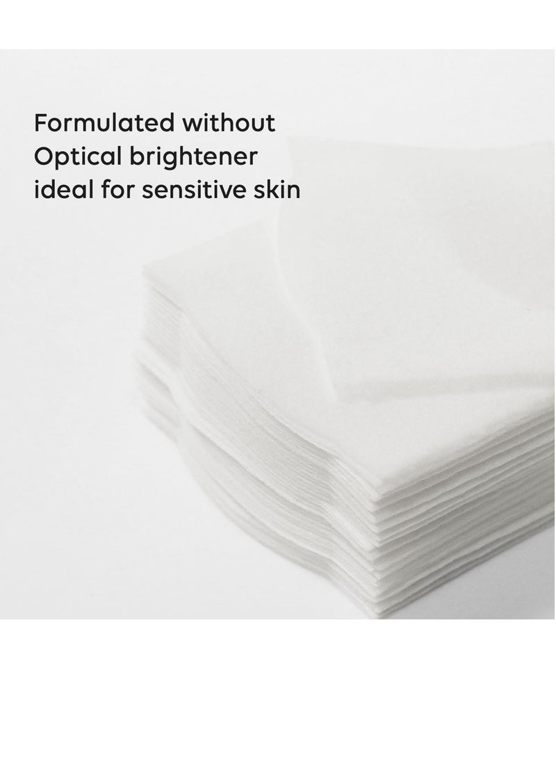 Biodance Cotton Pads, Soft and Thin Square Cotton Pads for Face Toner, Makeup Remover and Facial Cleansing 50 x 2 Sheets