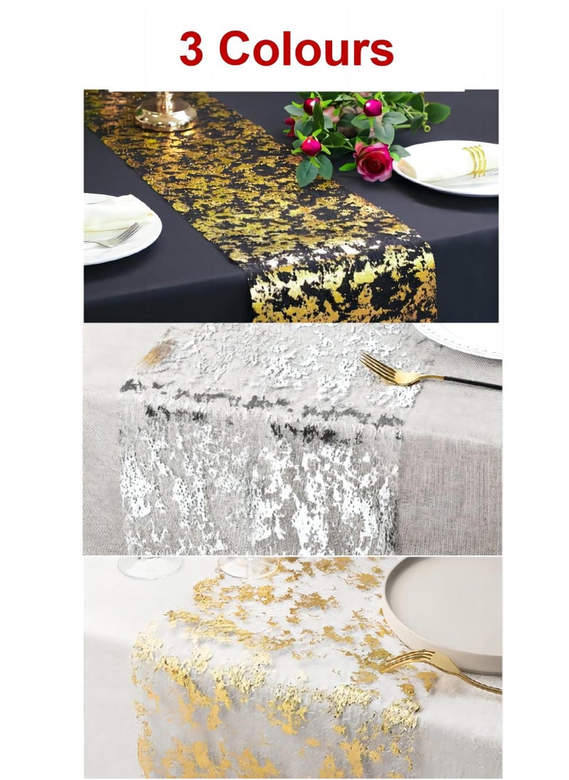 28cm*900cm Luxurious Hollow Fabric Can Be Used For Tablecloths Placemats, Party Decorations, Wedding Decorations For Photos, Home Decorations, Gift Packaging