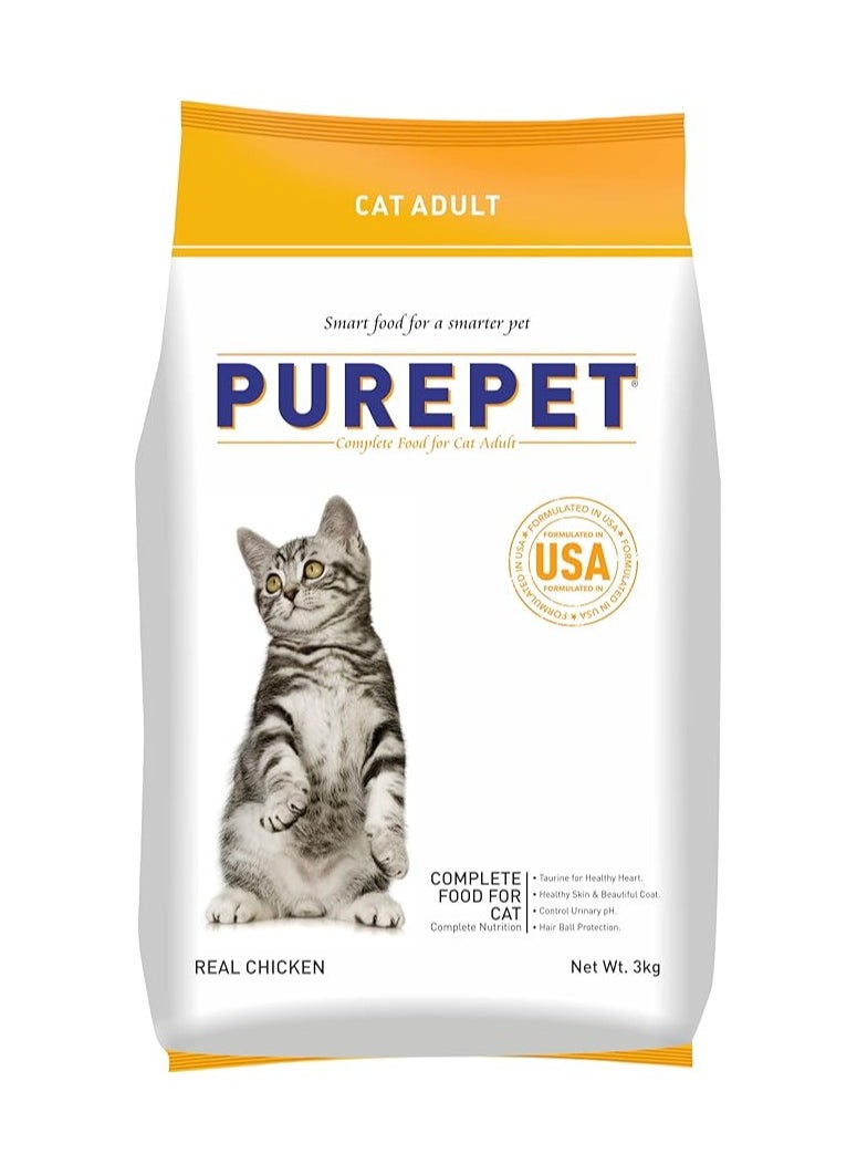 PUREPET REALCHICKEN DRY ADULT CAT FOOD