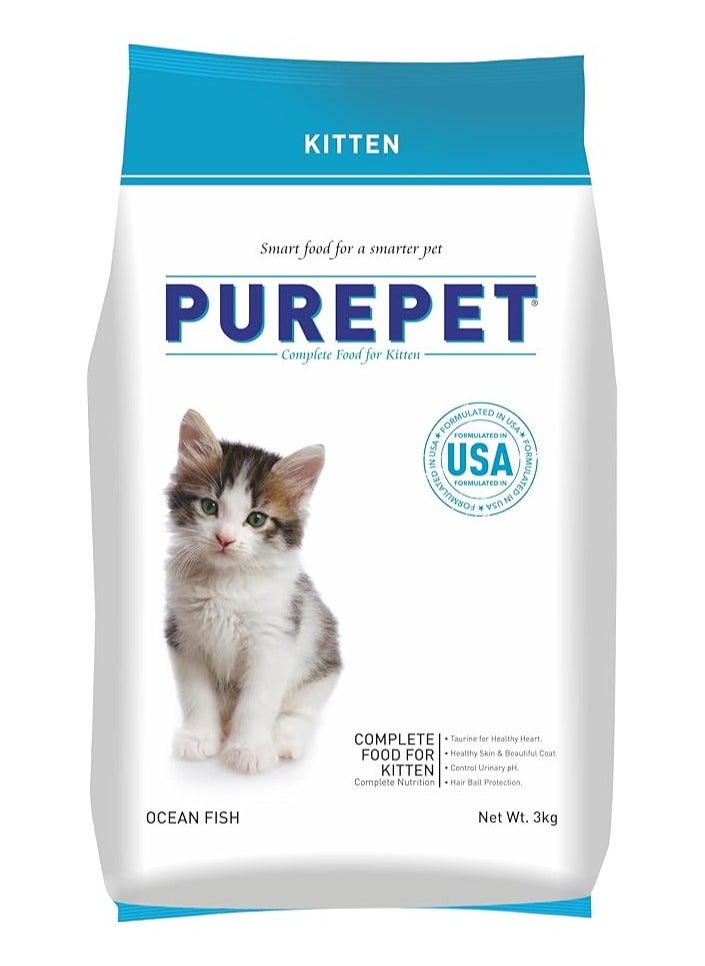 PUREPET OCEAN FISH DRY KITTEN ADULT FOOD