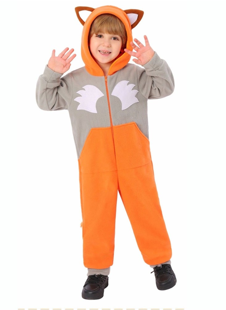 Kid jumpsuit fox/horse/peacock/shark animal role-playing costumes campus performance costumes