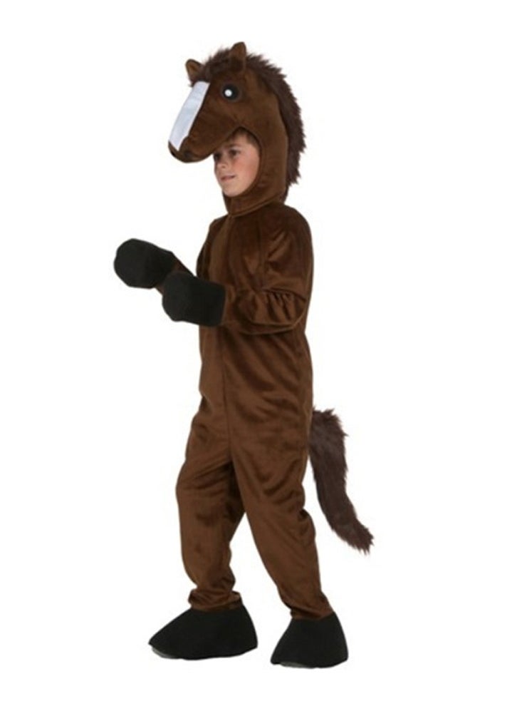 Kid jumpsuit fox/horse/peacock/shark animal role-playing costumes campus performance costumes