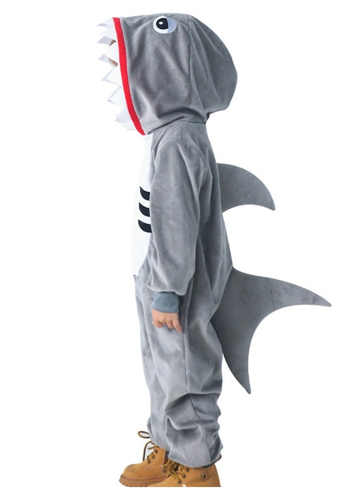 Kid jumpsuit fox/horse/peacock/shark animal role-playing costumes campus performance costumes