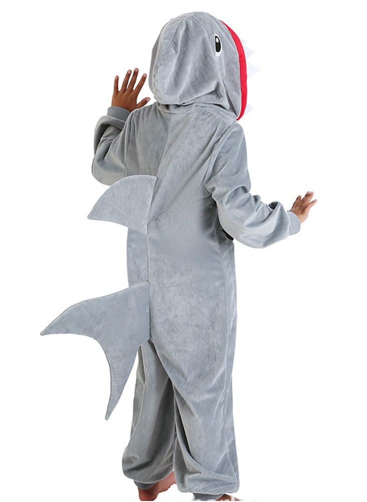 Kid jumpsuit fox/horse/peacock/shark animal role-playing costumes campus performance costumes