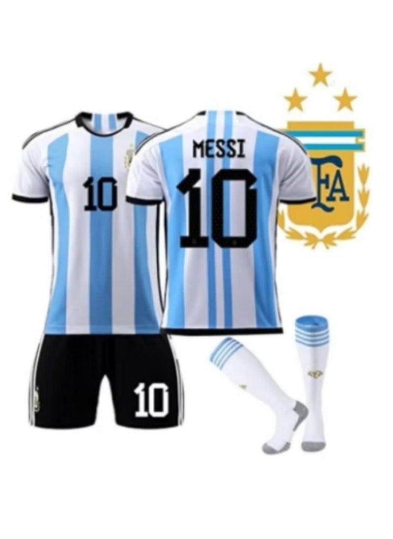 Kids Football Jersey Set, No.10 Soccer Jersey,Kids & Youth Sizes