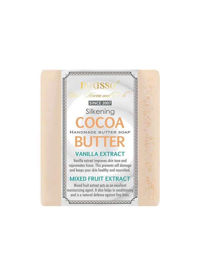 Luxurious Cocoa Butter Handmade Natural Bathing Soap | Vanilla & Mixed Fruit Extract | Nourishing And Moisturizing Agent | All Skin Type |150Gm