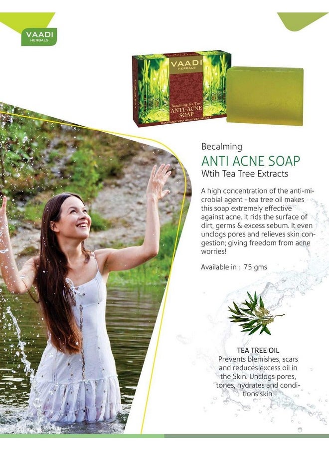 Becalming Tea Tree Soap Anti Acne Therapy, 75G X 6