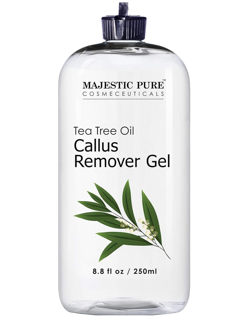 Callus Remover for Feet by Majestic Pure - Gel with Tea Tree Oil for Corn and Callus - Moisturises & Hydrates Toughened & Dry Skin, Removes Dead...