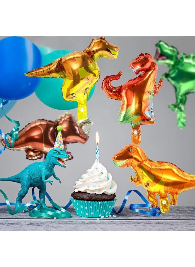 Dinosaur Birthday Party Supplies, 104 Pcs Supplies Set for Boys and Girls, Include Balloons, Banner, Tablecloth, Stickers, Hanging Swirls, Aluminum Film Cake Topper Cupcake Toppers