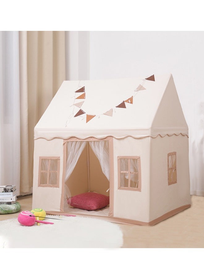 Children Play Tent House Indoor And Outdoor Game Tents, Large Children'S Tent House Boys And Girls Toys, With Decorative Lights And Banners (Random Styles), Suitable For Over 3 Years Old