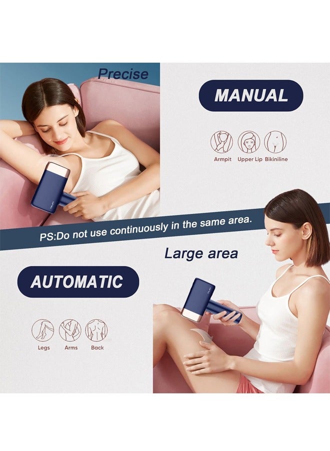 T14 Laser Painless Fast Hair Removal 3℃ Cold Compress/5-Levels/500000 Pulses Carry An Additional Bikini Lamp