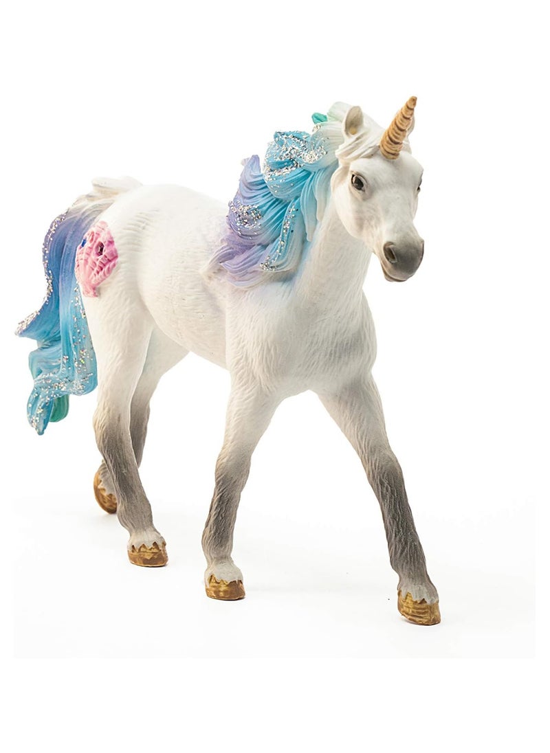 bayala, Unicorn Toys for Girls and Boys, Sea Unicorn Stallion with Gems, Blue and Purple