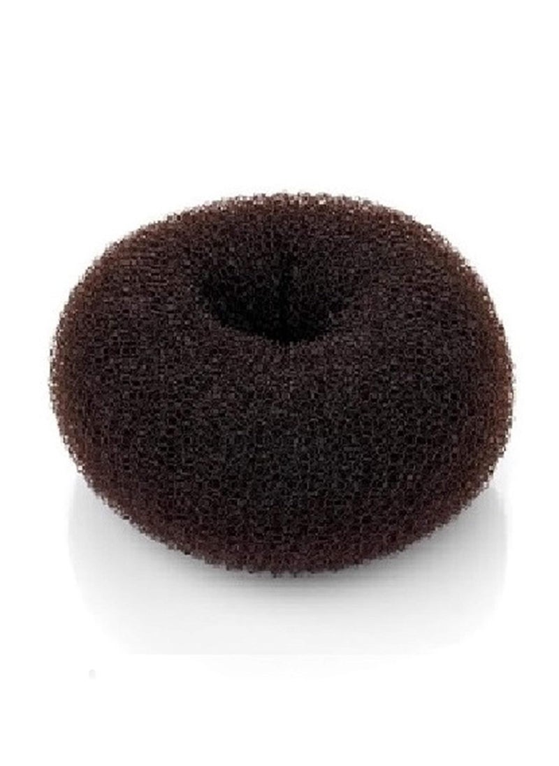 Beaute Galleria Hair Donut Bun Maker Ring Style Mesh Chignon Ballet Sock Bun (Large, Brown)