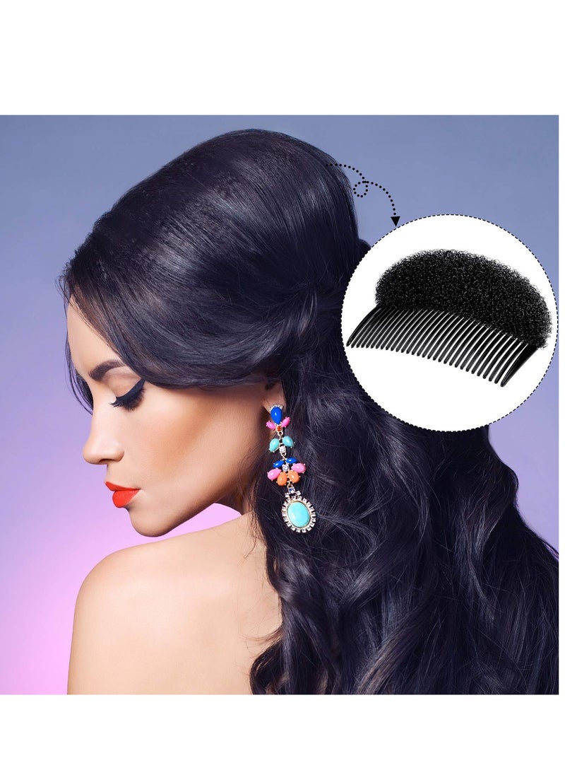 Bump It Up Volume Hair Base Set - Sponge Styling Insert, Braid Tool, Comb Clip, Bun Pad Accessories for Women Girls DIY Hairstyles (14)