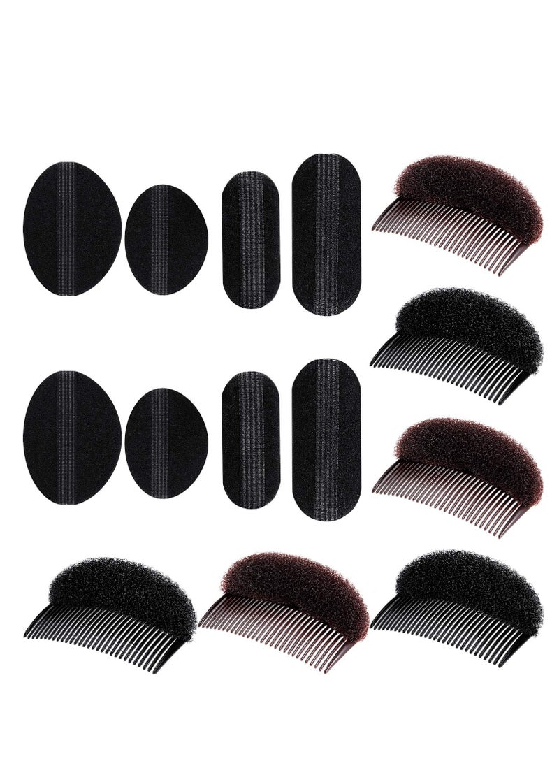 Bump It Up Volume Hair Base Set - Sponge Styling Insert, Braid Tool, Comb Clip, Bun Pad Accessories for Women Girls DIY Hairstyles (14)