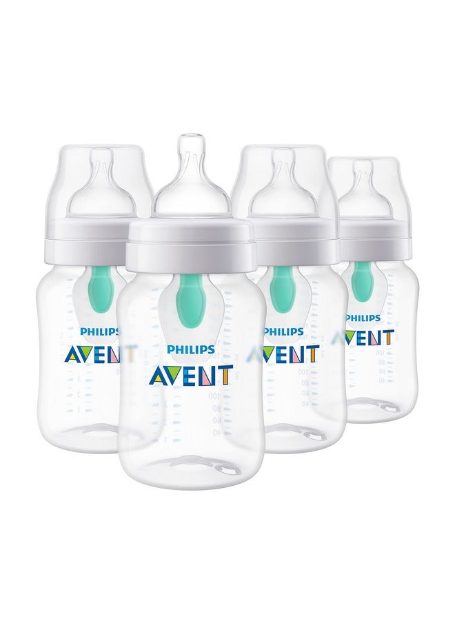 Ps Avent Anti-Colic Baby Bottle With Airfree Vent, 9Oz, 4Pk, Clear, Scy703/04