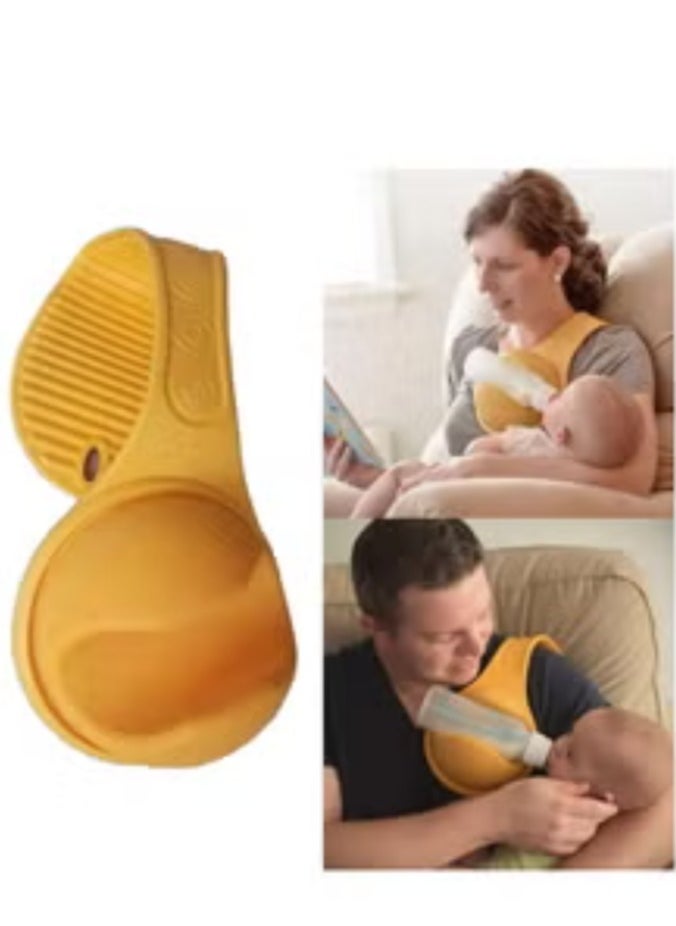 Adjustable Hands-Free Baby Bottle Holder with Secure Clamp, Universal Fit, Easy Angle Rotation, Detachable & Portable Design - Perfect for Multitasking Parents