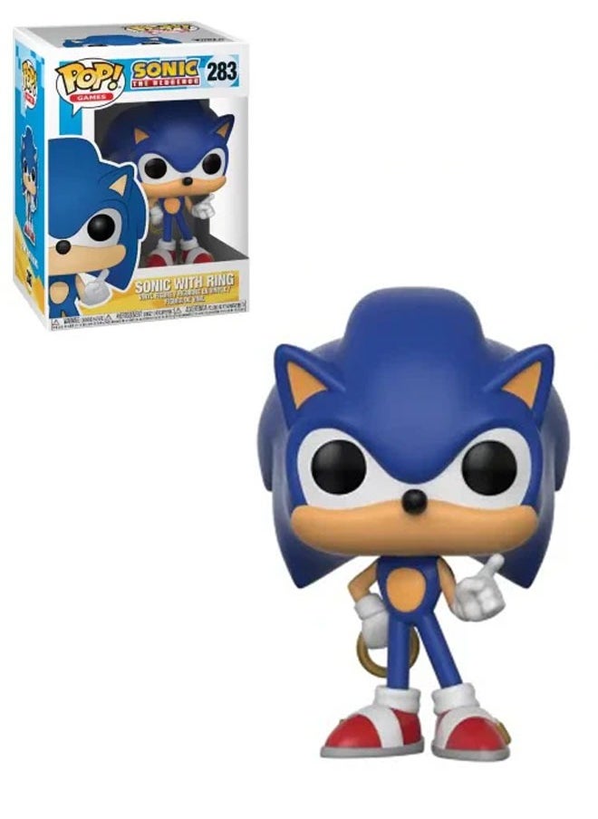 Anime Funko Pop Figure Sonic With Ring 283 Vinyl Figure Action Figure Toys Gifts