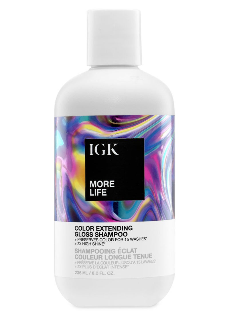 IGK More Life Color Extending Gloss Shampoo 250ml