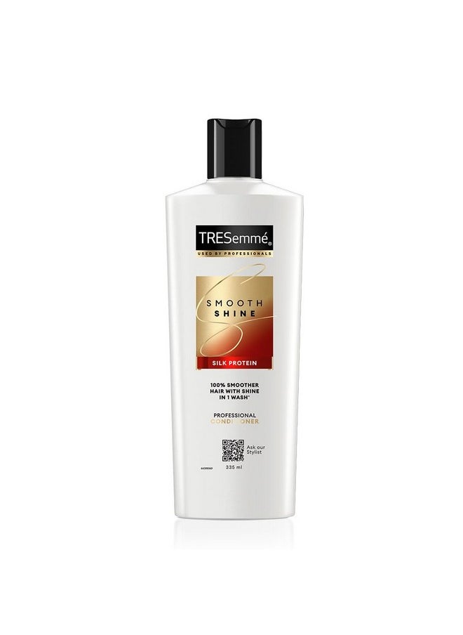 Smooth & Shine, Fresh Conditioner, 335 Millilitre, For Silky Smooth Hair, With Biotin & Silk Protein, Deeply Moisturizes Dry & Frizzy Hair, For Men & Women