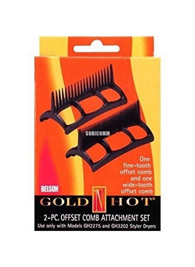 Gold 'N Hot 2-Pc Offset Comb Styler Dryer Gh2276 Attachment For Gh2275 & Gh 3202