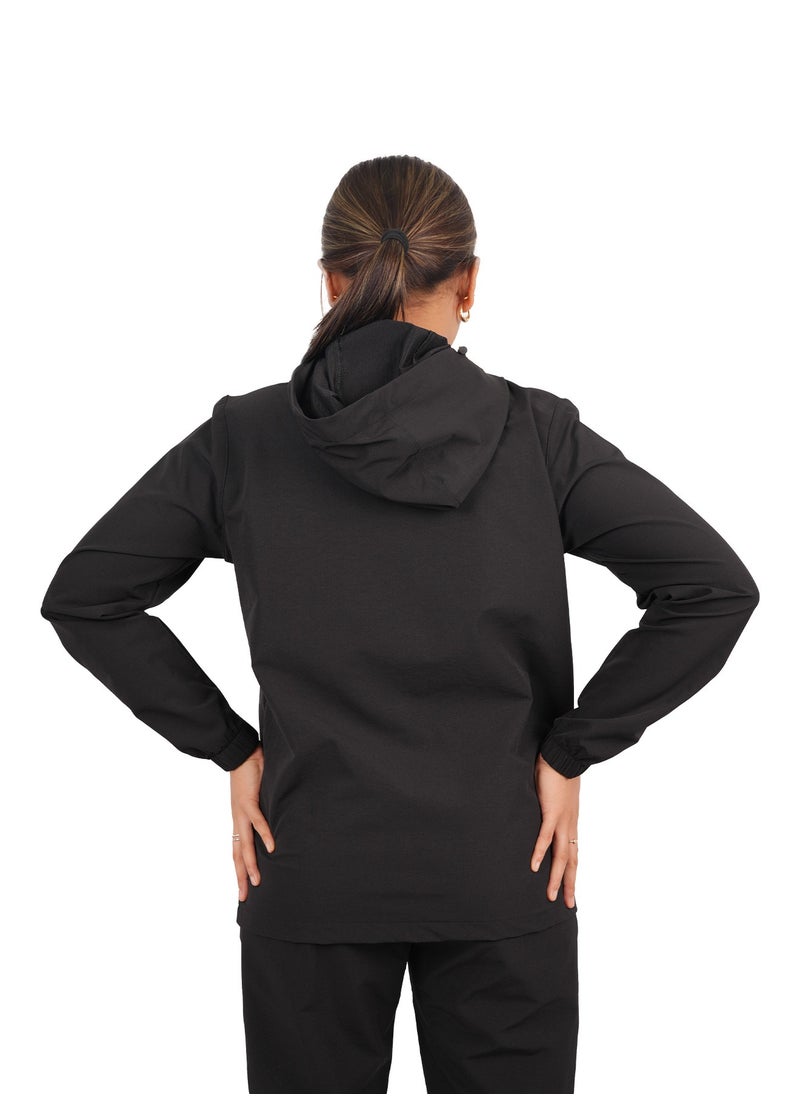 Stylish Ladies Sports Jacket with Bold Shoulder Stripe – Lightweight & Versatile