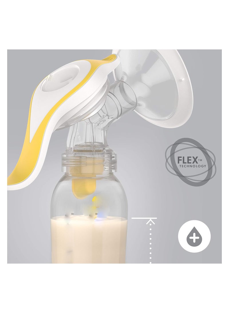 Comfortable Manual Breast Pump for Efficient Milk Expression, Single-Handed Design, Made of Plastic and Silicone Rubber, Ideal for Extracting Remaining Breastmilk, One Size Fits All.