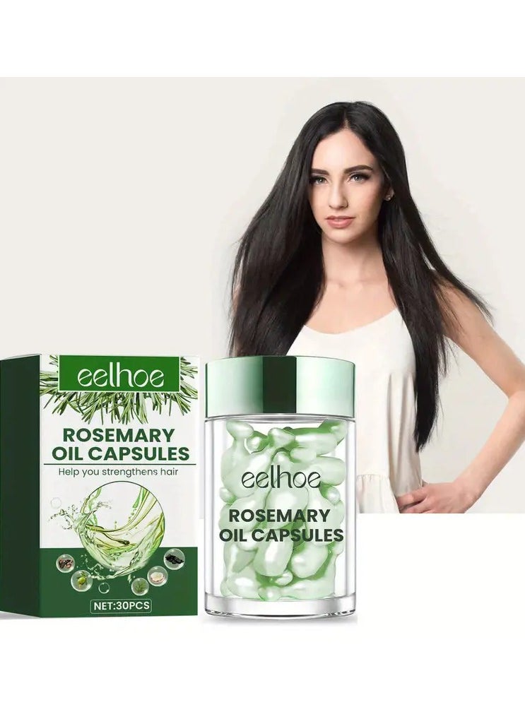 Rosemary Oil Capsules, Hair Care Capsules For Moisturizing And Smoothing Hair, Hair Care Product For All Hair Types