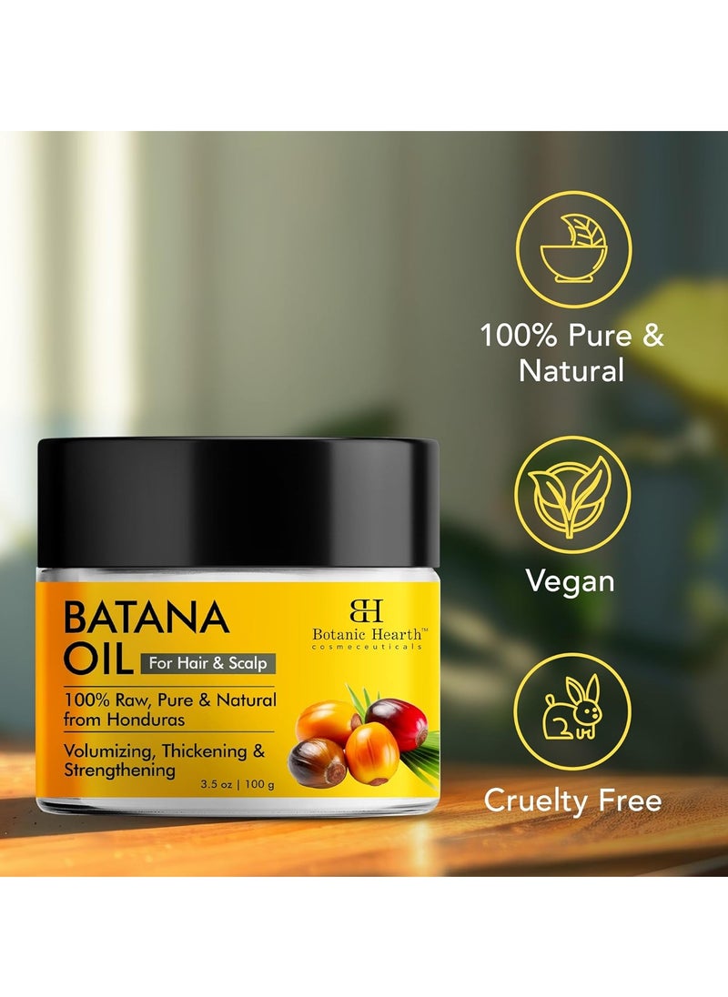 Botanic Hearth Batana Oil - Butter 100 ml - Deeply Nourishing & Revitalizing Hair & Skin Care