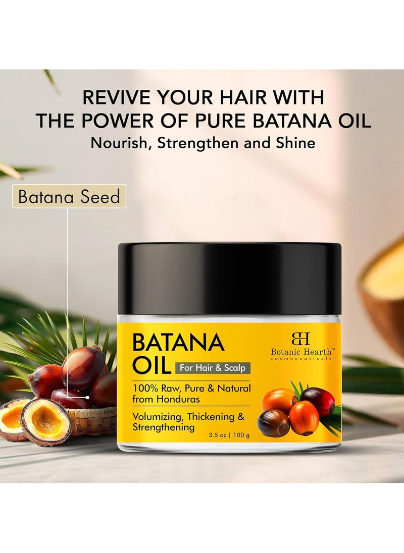 Botanic Hearth Batana Oil - Butter 100 ml - Deeply Nourishing & Revitalizing Hair & Skin Care