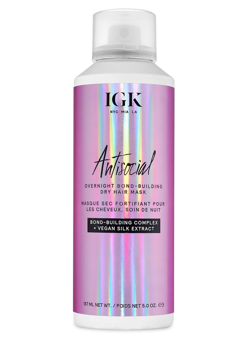 IGK Antisocial Overnight Bond-Building Dry Hair Mask 5.0 oz