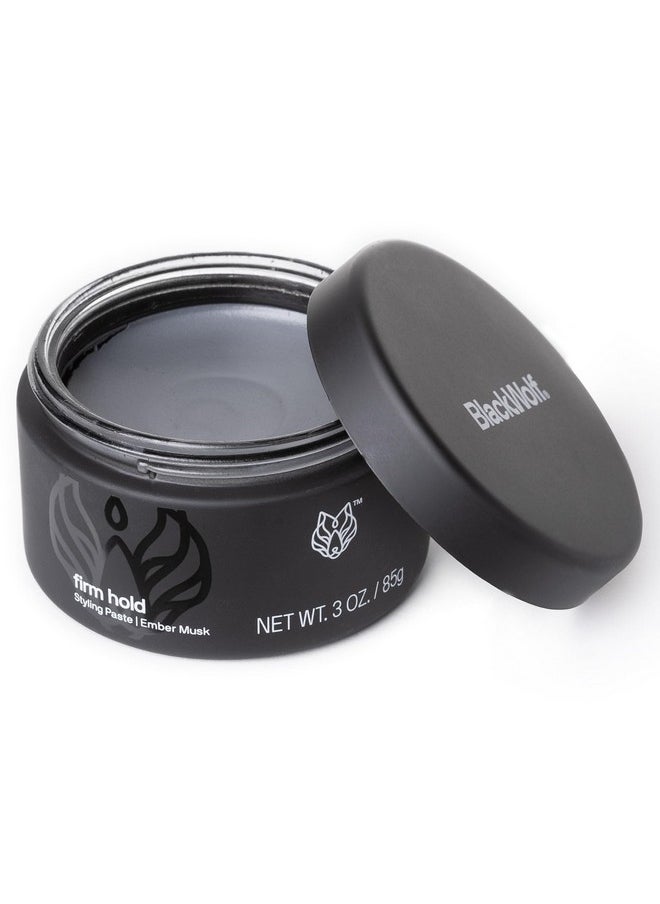 Hair Styling Paste For Men, Firm Hold - Matte Finish, Water Based Hair Styling Product For All Hair Styles & Types - Barber Grade Non-Greasy & Long-Lasting Wax - Add Texture & Volume 3 Oz