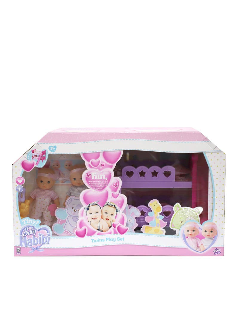 Baby Habibi Doll Twins Play Set 8.5inch Tiny