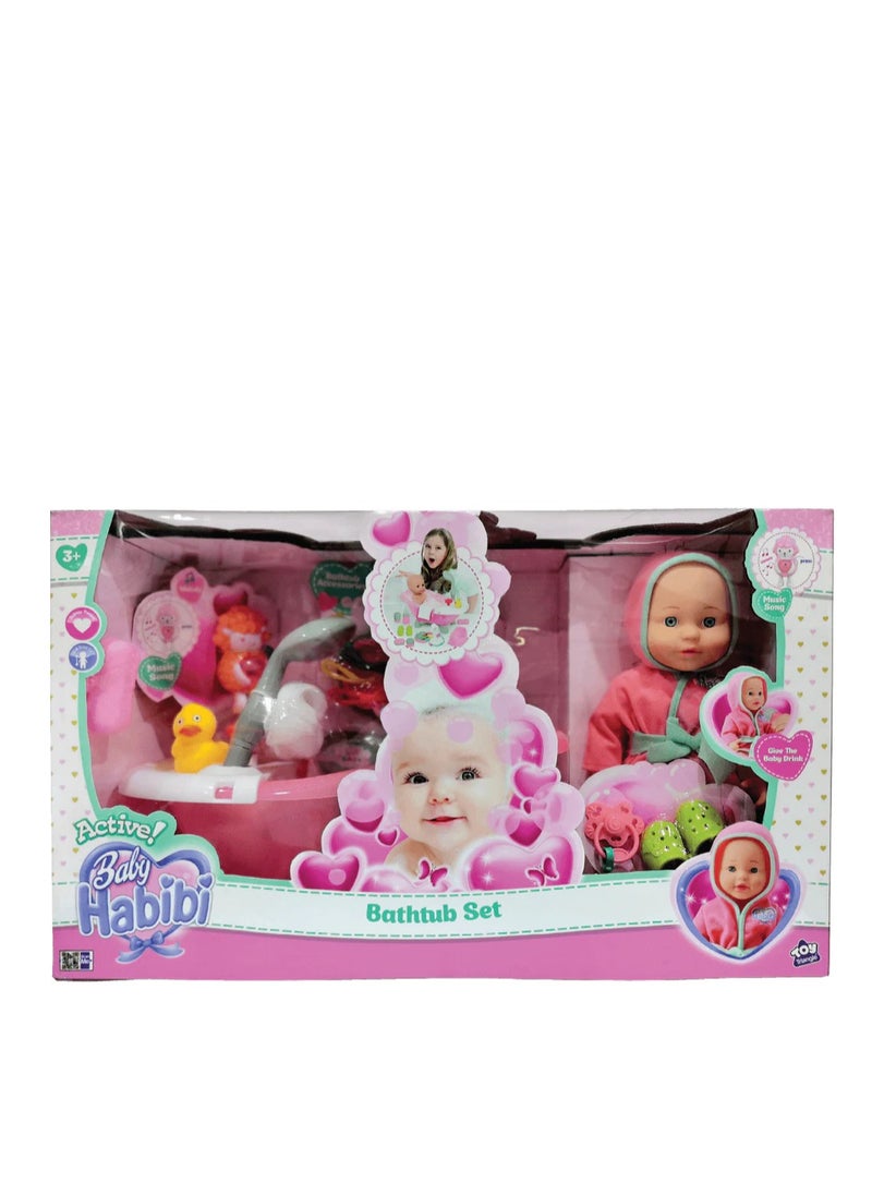 Baby Habibi Doll Bathtub Set 14inch