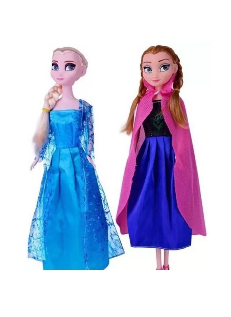 Fashion Store - Snow and Ice Colors 3-Piece Frozen Elsa And Anna With Olaf Figure Set