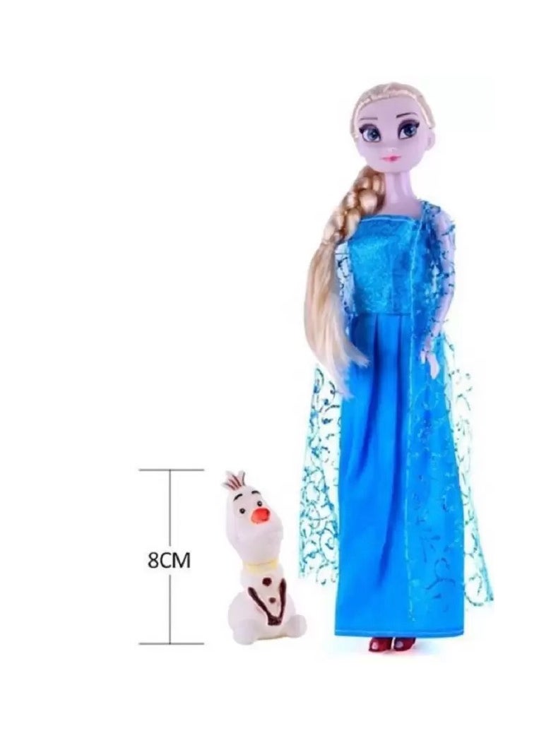 Fashion Store - Snow and Ice Colors 3-Piece Frozen Elsa And Anna With Olaf Figure Set