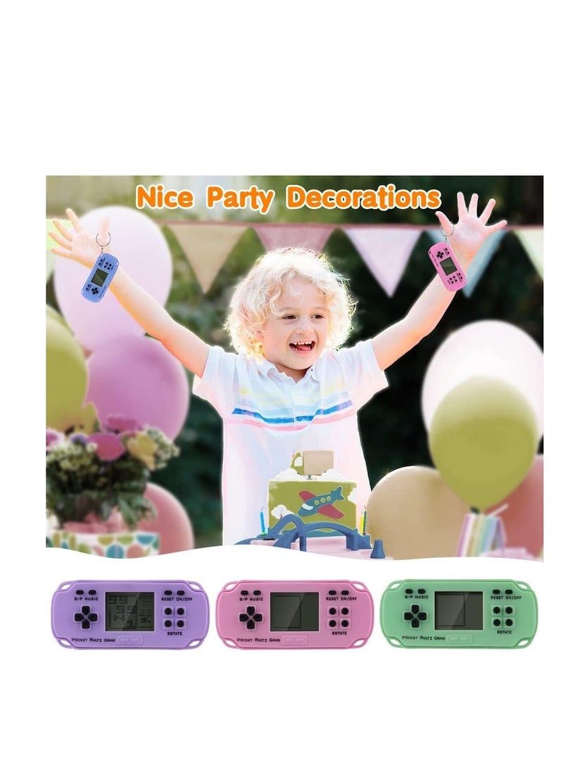 Video Game Party Favors Video Game Keychain Multi Colors Gamer Party Supplies Video Game Party Decoration Gift Ideal for Kids 6PCS