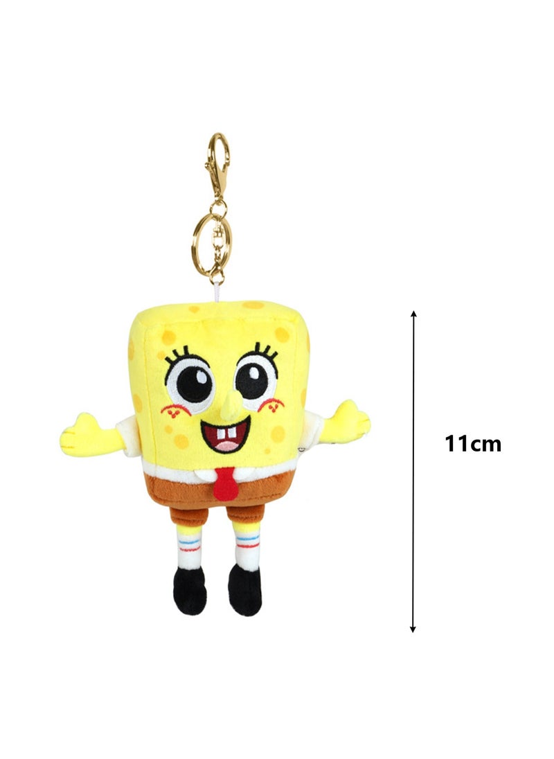 Spongebob Squarepants Animation Peripheral Plush Pendant Toy Collection, Cartoon Key Pendant, Bag Decoration (11 Cm Spongebob Squarepants Pendant)