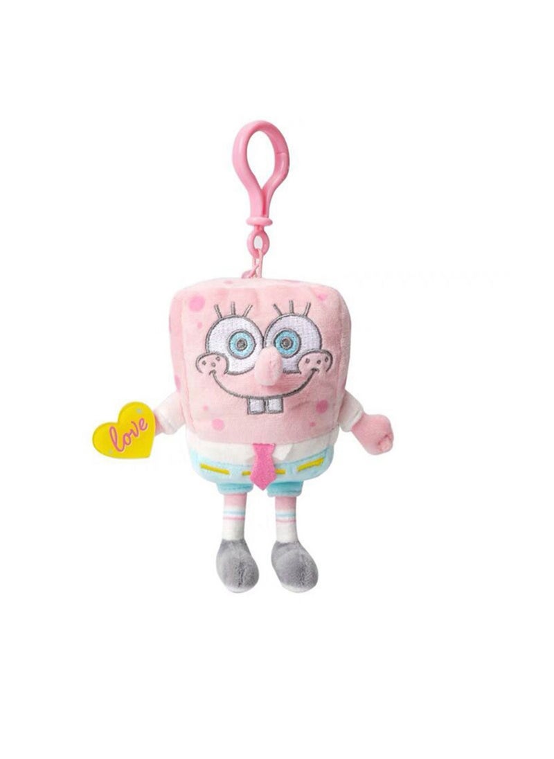 Spongebob Squarepants Animation Peripheral Plush Pendant Toy Collection Cartoon Key Pendant Bag Ornaments (11 Cm Spongebob Squarepants Sweet Pendant)